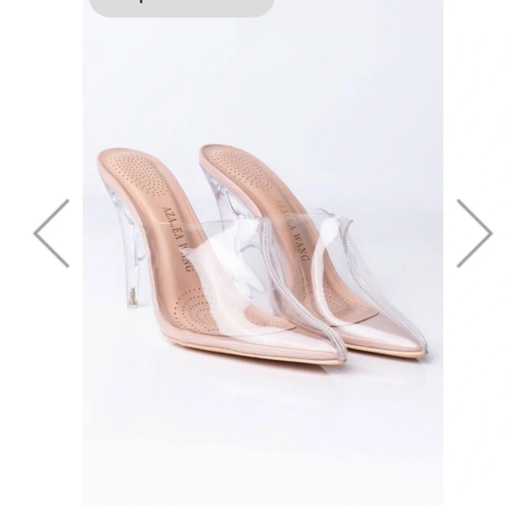 Azalea wang take it slower wedge mule in nude- 7 - Picture 3 of 11